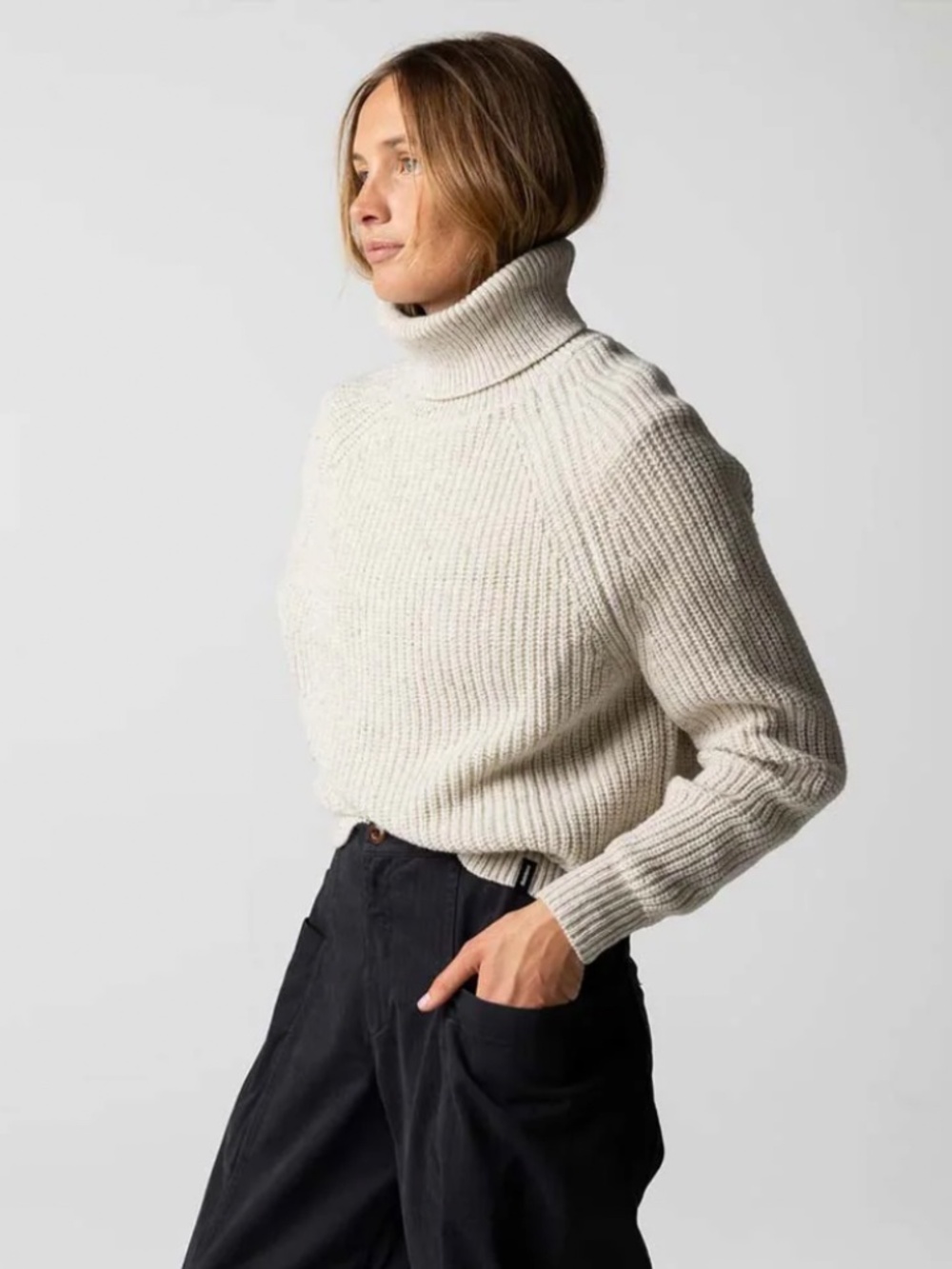 Finisterre Women's The Mora Roll Neck Sweater Size UK 10 (Small) - Picture 8 of 13